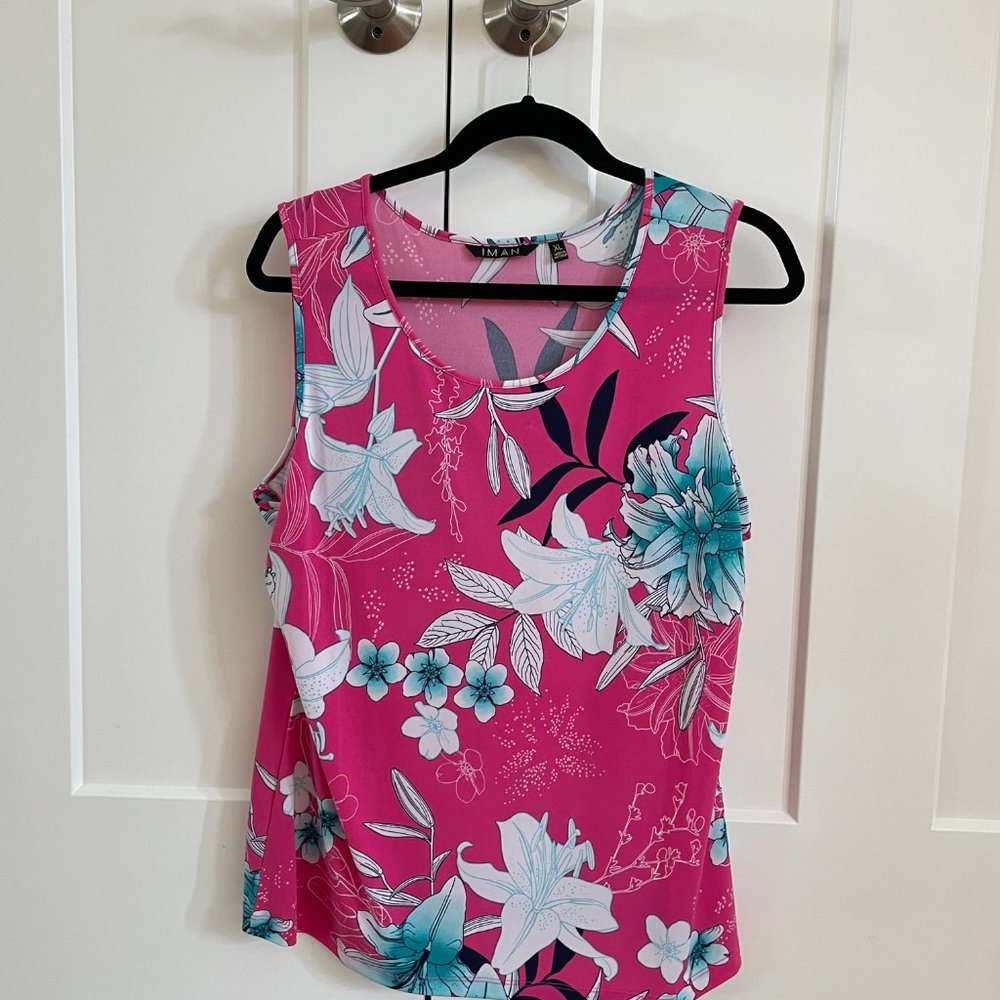 IMAN Global Chic Knit Tank NWOT